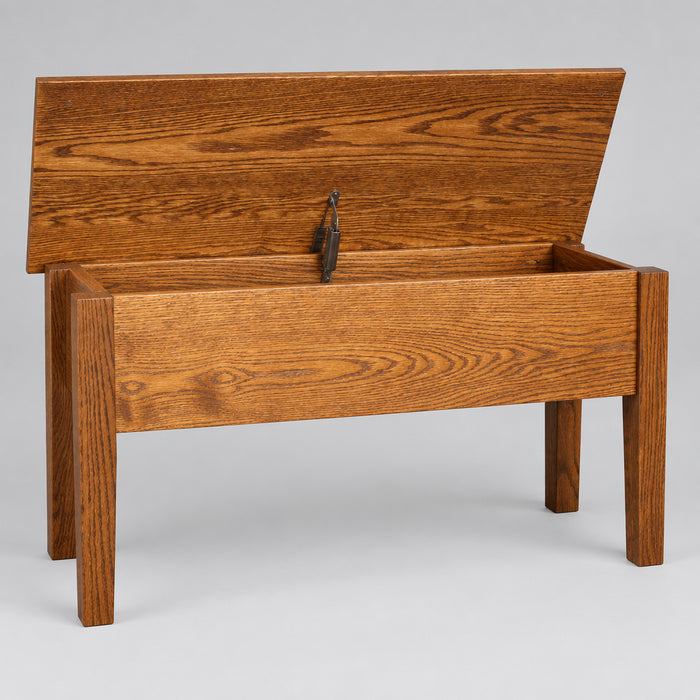 Amish Shaker 7" Storage Bench - Multiple Sizes Storage Benches No Back Shaker