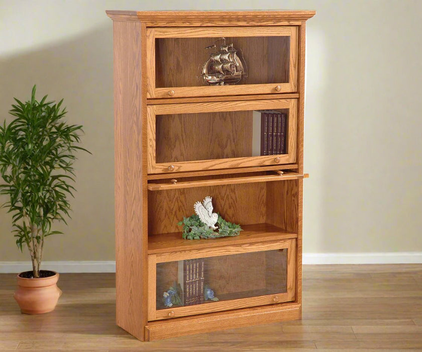 Amish Shaker Barrister Bookcase - Multiple Sizes Barrister Bookcases Shaker