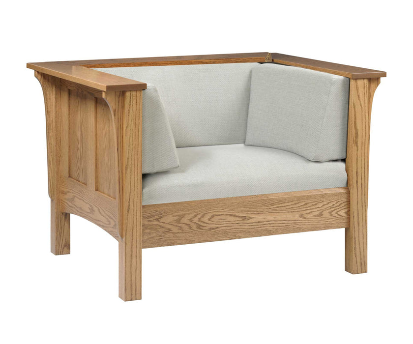 Amish Shaker Chair - Quality Fabrications - Stickley Mission Style Living Room Chair