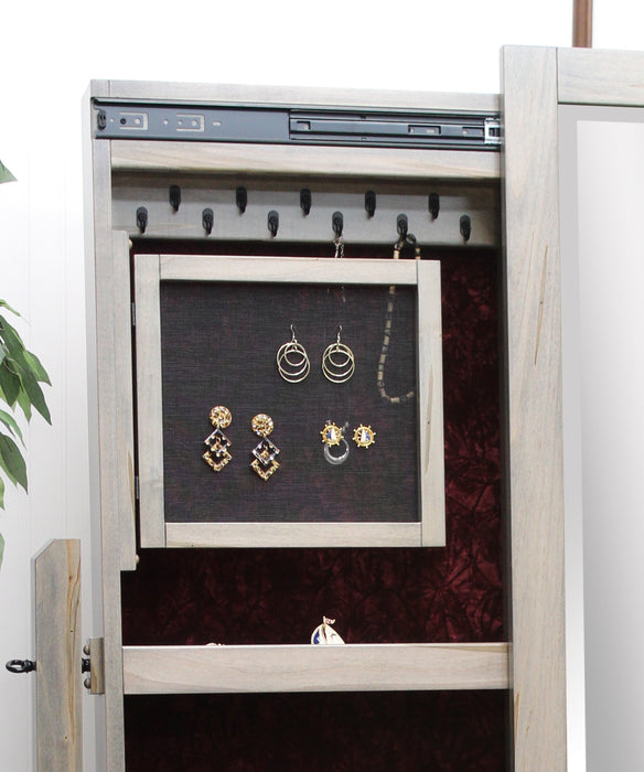 Amish Shaker Jewelry Cheval Mirror Earring Screen