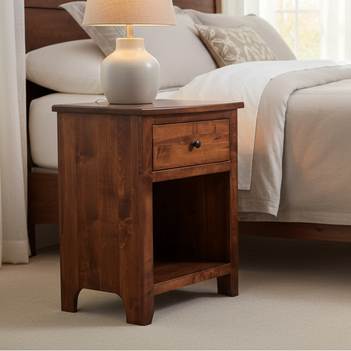 Amish Shaker Open Nightstand
