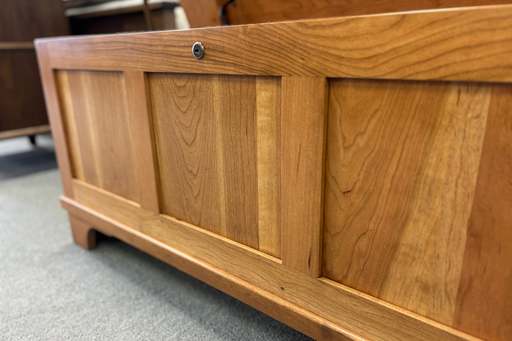 Amish Shaker Panel Cedar Chest - Cedar Lined - Amish Cedar Chest - Solid Cherry Cedar Chest 1
