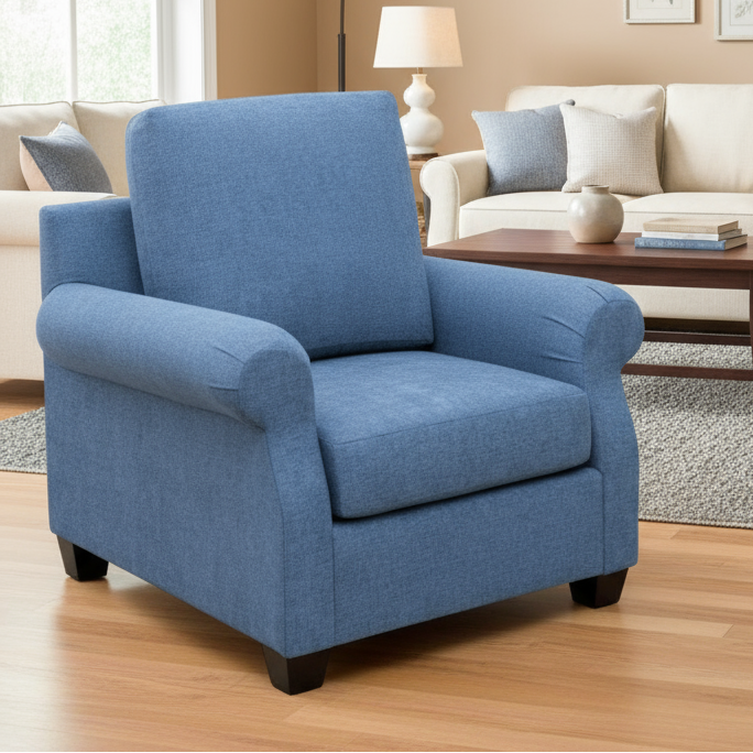 Amish Shannon Chair Stationary Chairs Indoor Fabric Traditional Weaver's Fabrics