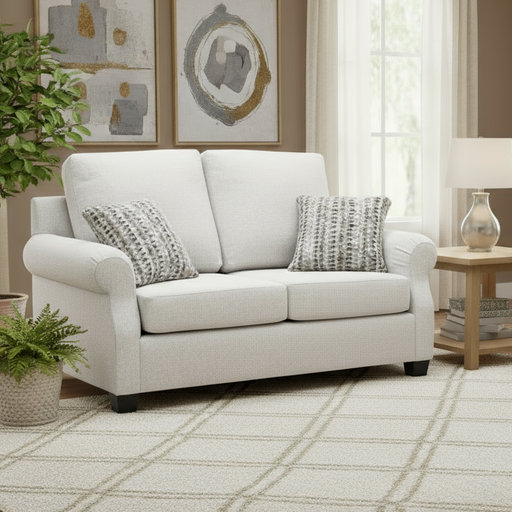 Amish Shannon Loveseat Stationary Love Seats Indoor Fabric Traditional Weaver's Fabrics