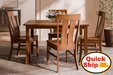 Amish Shawnee Leg Dining Table Set - Solid Oak, Hickory, or Maple - Ready in 3 Days - Quick Ship 7