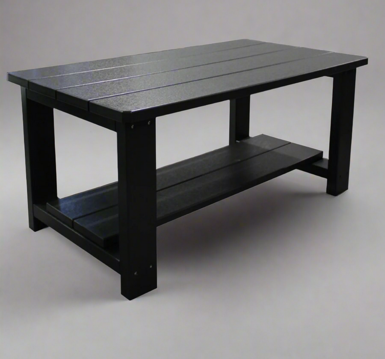 Amish Siesta Coffee Table - Black Tangent Poly - Main Photo