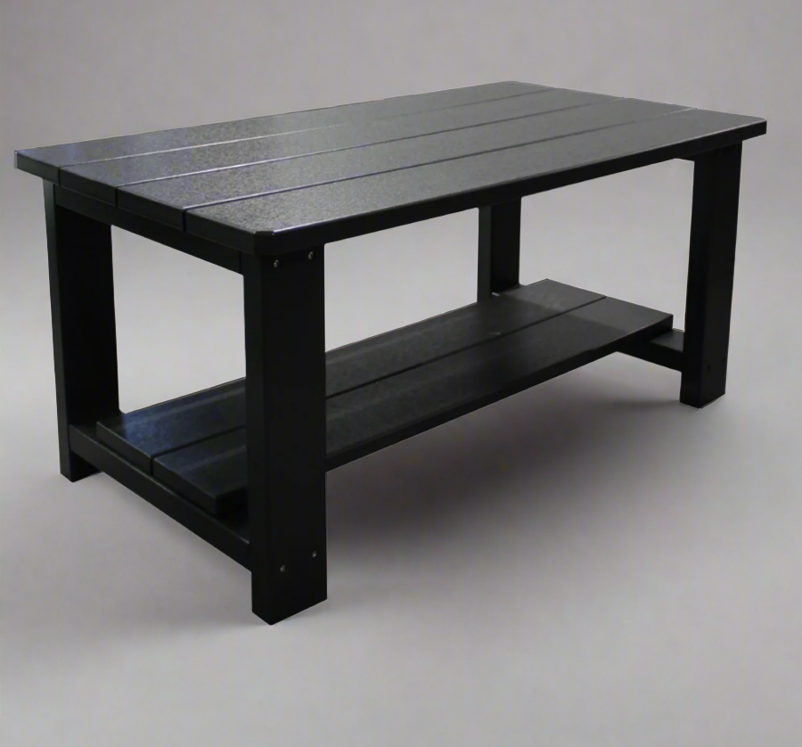 Amish Siesta Coffee Table - Black Tangent Poly - Main Photo