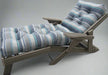 Amish Siesta Folding Chaise Lounge - Trusted Coast Sunbrella Fabric - Coastal Gray Tangent Poly - Main Photo