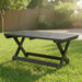 Amish Siesta Folding Coffee Table - Black Tangent Poly - Main Photo with Background