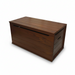 Amish Slatted Toy Box Solid Oak Wood OCS 113 Michaels Front Facing