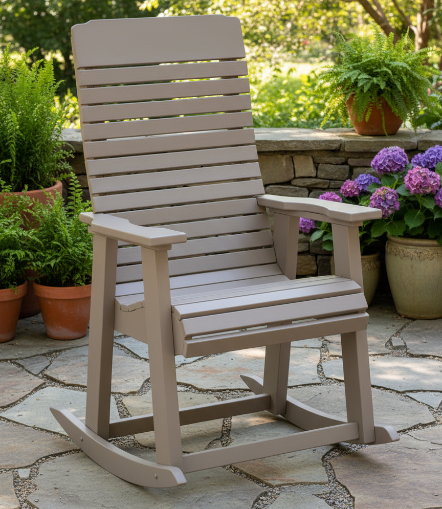 Amish Slipper Rocking Chair Amish outdoor Poly Furniture