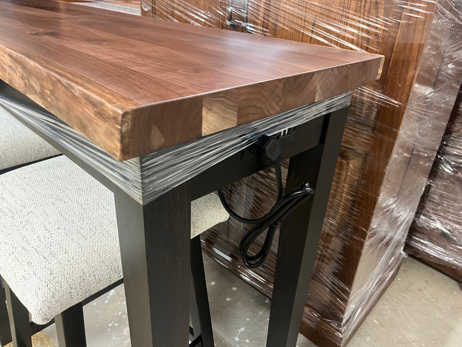 Amish Sofa Bar Outlet with USB Ports Front Facing