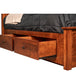 Amish Solid Wood Shaker Storage Bed - Drawer Detail