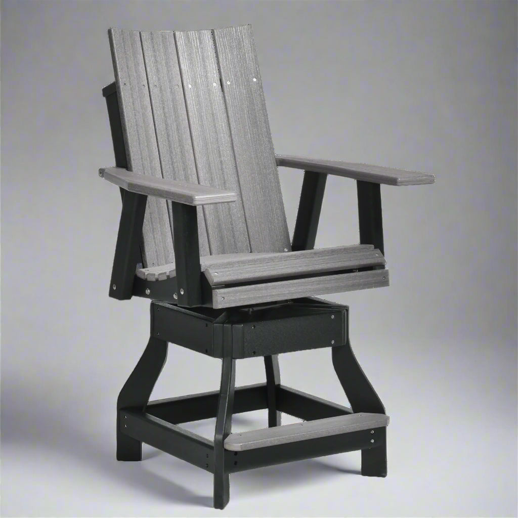 Levi Leisure Contemporary Swivel Counter Chair Amish Poly Contemporary Swivel Counter Chair Front Facing