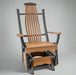 Amish Sonrise Bent Single Glider Rabers Woodshop Bentwood Poly Glider