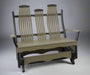 Amish Sonrise Double Glider Bentwood Poly Glider