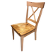 Amish Stanton X-Base Dining Set - Lamar Dining Chairs - Solid Hickory Wood Dining Set - Rough Sawn - Lamar Dining Chair