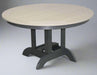 Amish Sterling 60" Round Dining Table - Birchwood on Black - Buckeye Poly - Main Photo