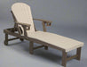 Amish Sterling Adirondack Chaise Lounge - Bright White on Brown - Main Photo