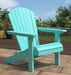 Amish Sterling Adirondack Child's Chair - Aruba Blue Poly - Main Photo