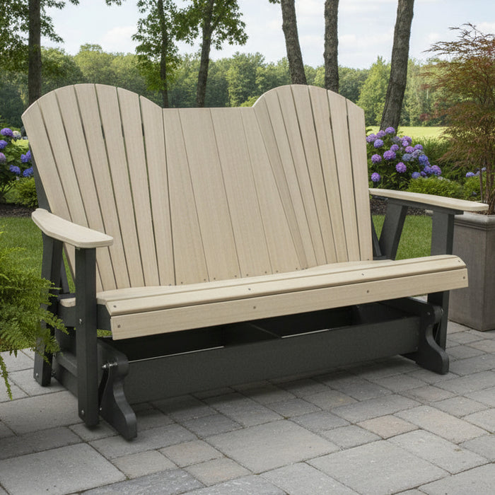 Amish Sterling Adirondack 5' Settee Glider