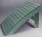 Amish Sterling Adirondack Slanted Footrest - Dark Green Poly - Main Photo