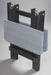 Amish Sterling Folding End Table - Dark Gray on Black Poly - Folded Up Photo - Main Photo