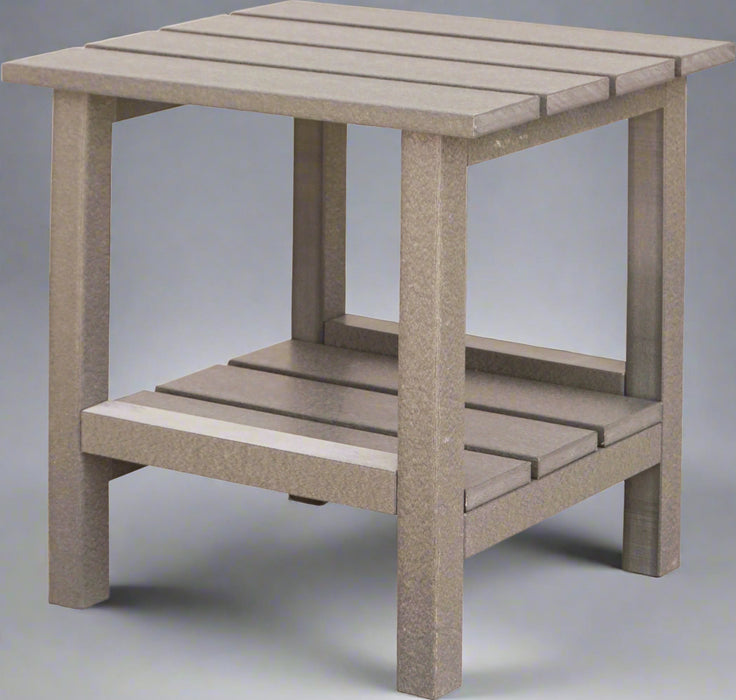 Amish Sterling Rectangle End Table - All Weatherwood Poly - Main Photo