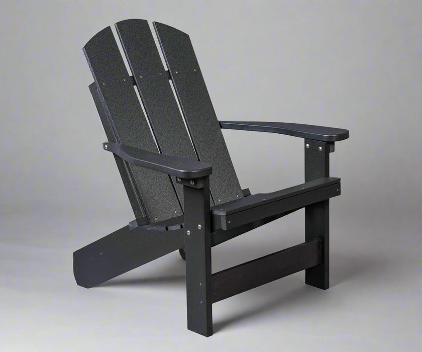 Summertown Chair Black Amish Made Hershey way Outdoor Furniture Front Facing 