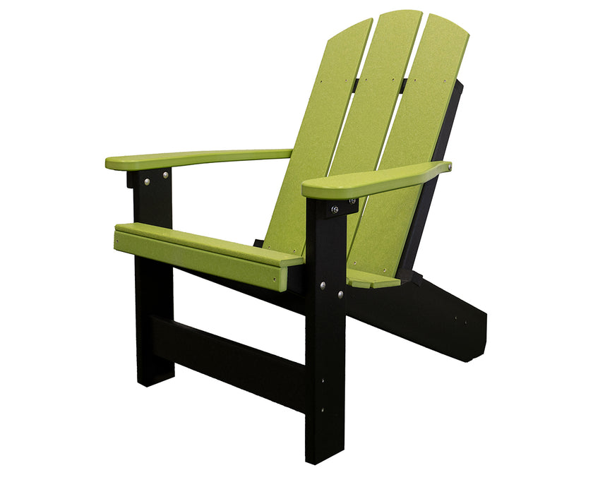 Summertown Chair Lime on Black Amish Made Hershey way Outdoor Furniture Front Facing 