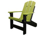 Summertown Chair Lime on Black Amish Made Hershey way Outdoor Furniture Front Facing 