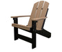 Summertown Chair Weatherwood on Black Amish Made Hershey way Outdoor Furniture Front Facing 