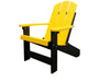 Summertown Chair Yellow on Black Amish Made Hershey way Outdoor Furniture Front Facing 