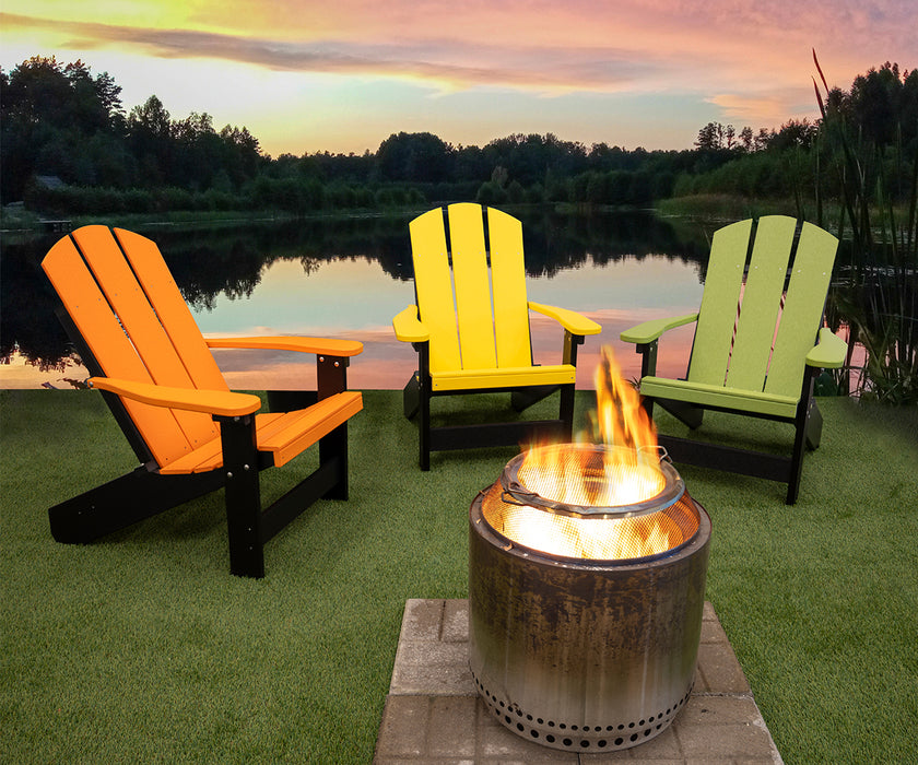 Summertown Adirondack Chair Fire Pit Chair Amish Made Hershy way Outdoor Furniture Front Facing 