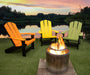 Summertown Adirondack Chair Fire Pit Chair Amish Made Hershy way Outdoor Furniture Front Facing 