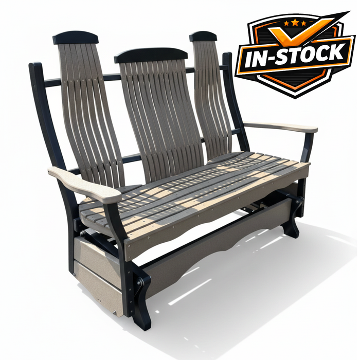 Amish Sunrise 5' Bent Glider - In-Stock - Multiple Colors