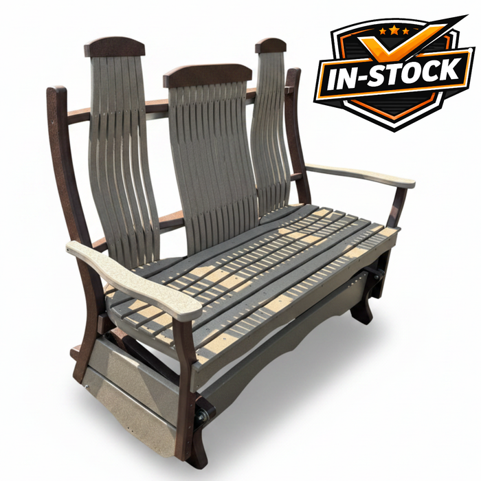 Amish Sunrise 5' Bent Glider - In-Stock - Multiple Colors