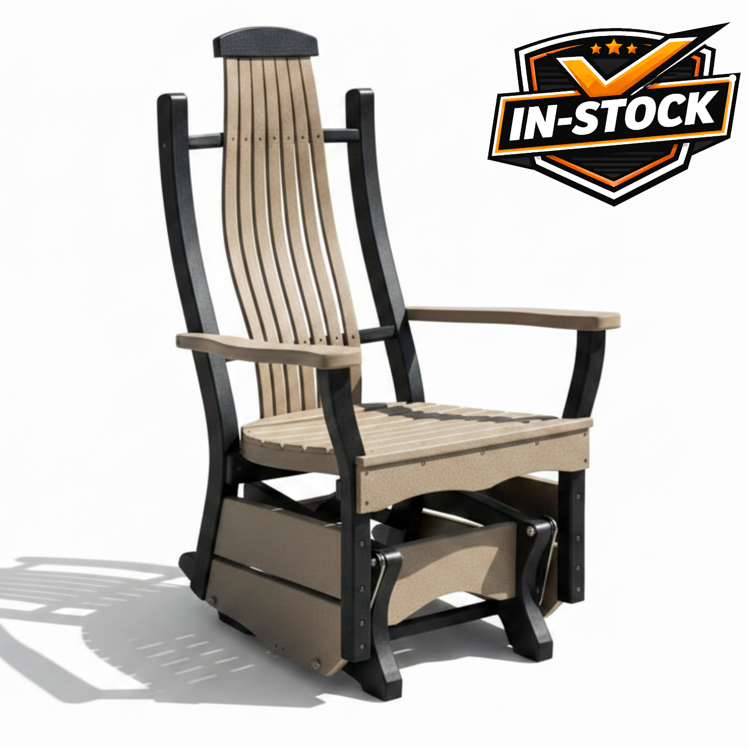 Amish Sunrise Bent Glider - In-Stock - Multiple Colors