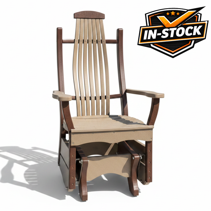 Amish Sunrise Bent Glider - In-Stock - Multiple Colors