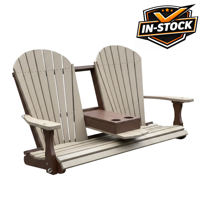 Amish Superior Adirondack 5' Swing With Cupholders - In-Stock - Multiple Colors