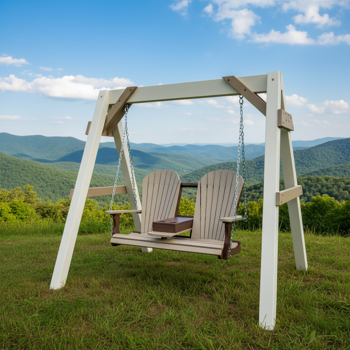 Amish Superior Adirondack 5' Swing With Cupholders - In-Stock - Multiple Colors