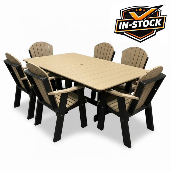 Amish Superior Adirondack 44" x 72" Dining Set - In-Stock