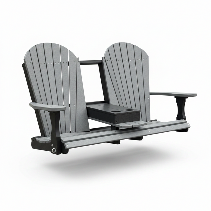 Amish Superior Adirondack 5' Swing With Cupholders - In-Stock - Multiple Colors
