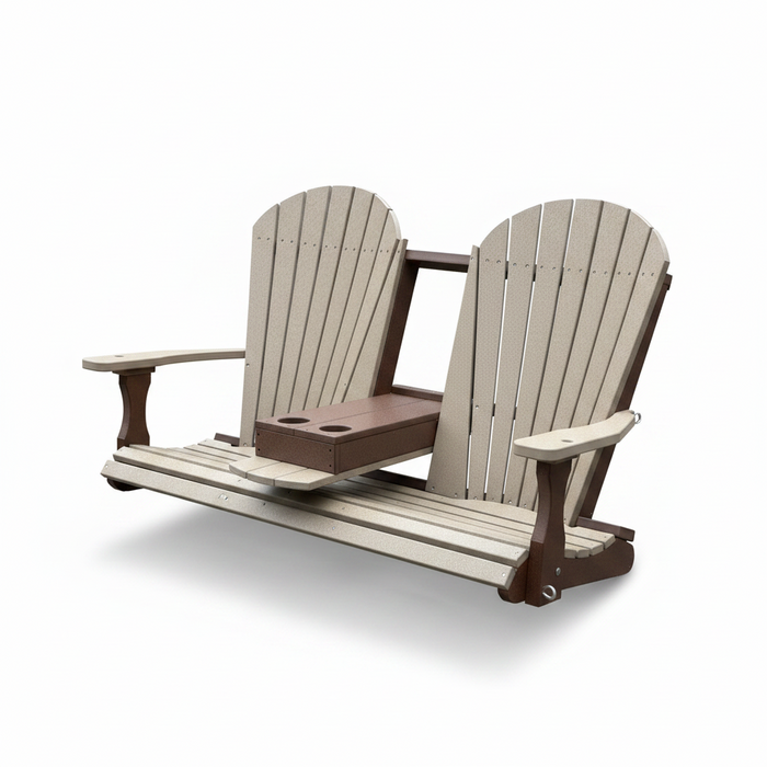 Amish Superior Adirondack 5' Swing With Cupholders - In-Stock - Multiple Colors