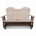 Amish Superior Adirondack 5' Glider - Tangent Poly - Weatherwood on Brown 2