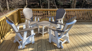 Amish Superior Adirondack Glider - Wetaherwood on White Poly - Hogback Outdoor - Delivery Photo 2