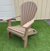 Amish Superior Folding Adirondack Chair  - Tangent Poly - Weatherwood 