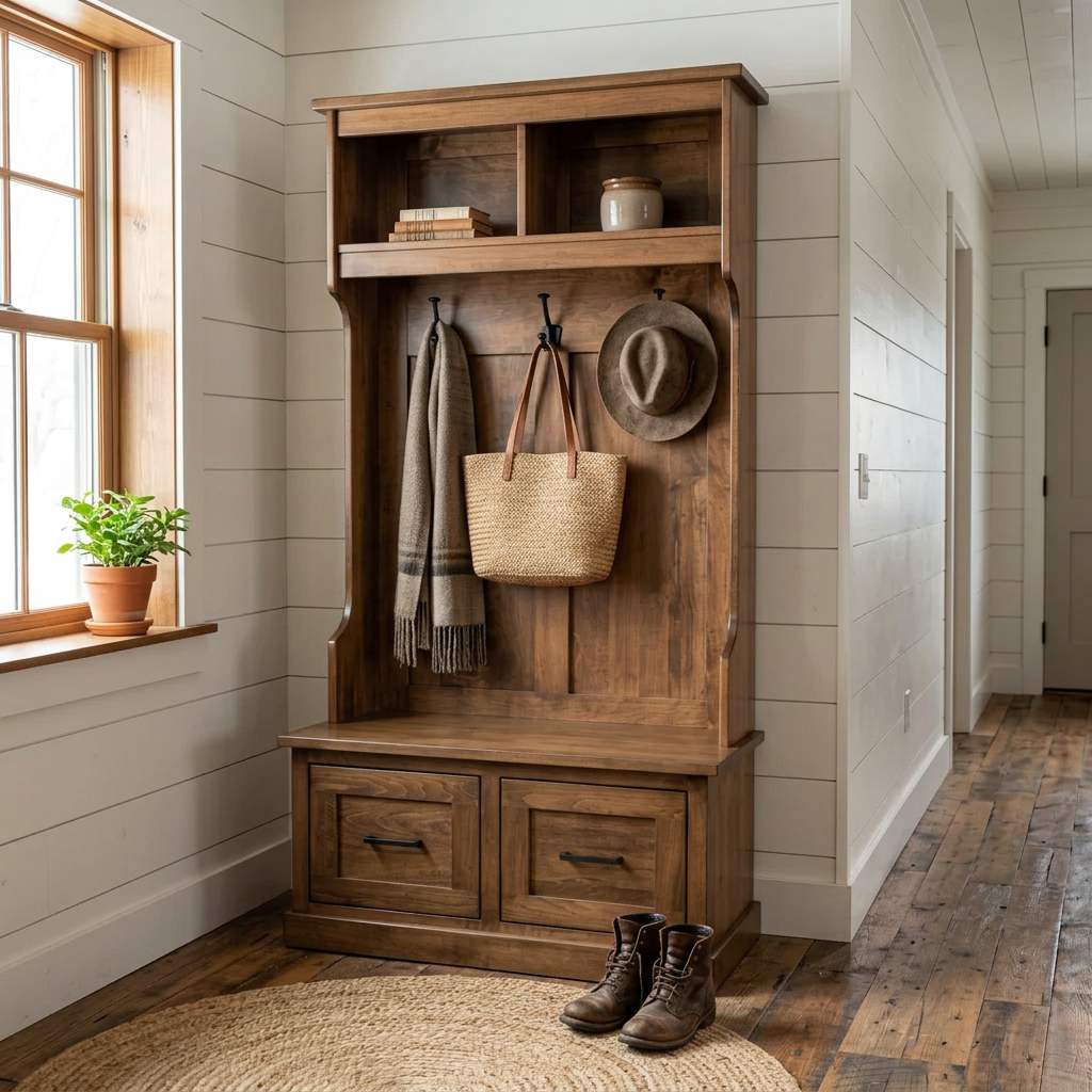 Amish Superior Hall Seat (Multiple Sizes)