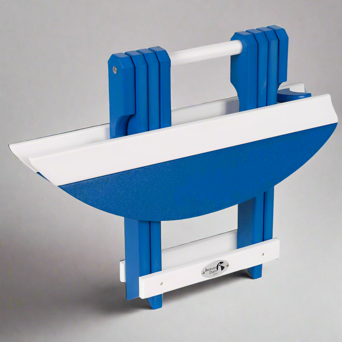 Amish Surf-Aira Folding End Table
Amish Made Poly Folding End Table
Light Blue on Bright White