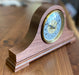 Amish Tambour Desk Clock Walnut Wood Front Facing